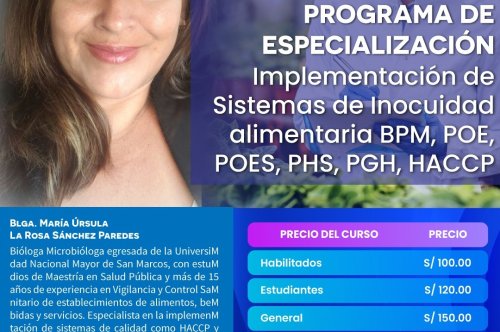 IMPLEMENTACIÓN DE SISTEMAS DE INOCUIDAD ALIMENTARIA