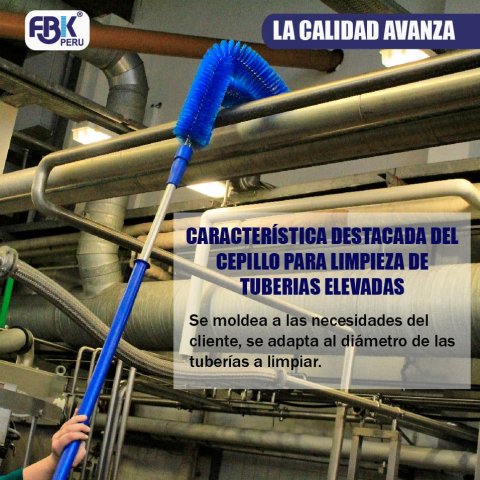 CEPILLO PARA LIMPIEZA DE TUBERIA ELEVADAS